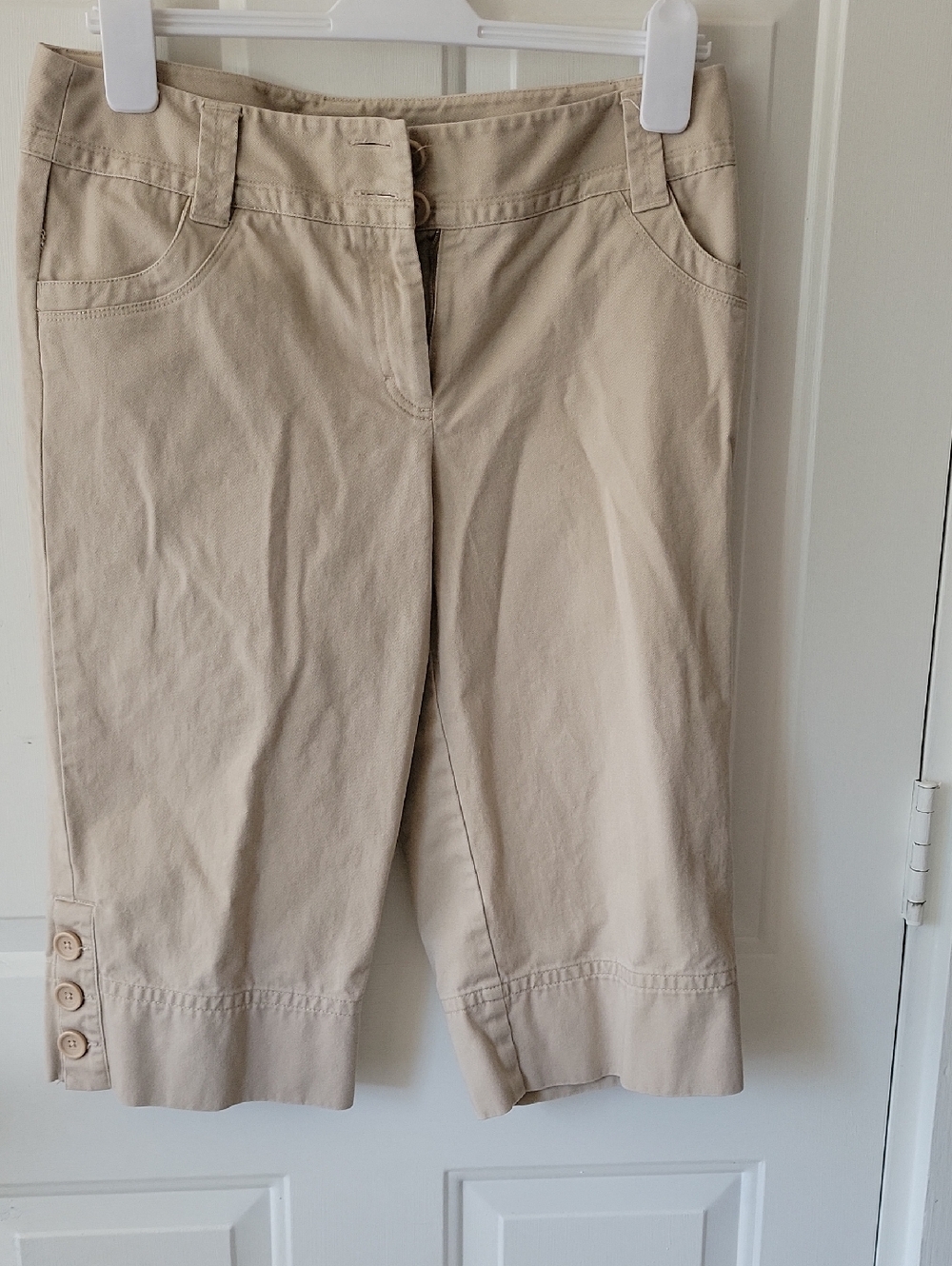 Rafaella Petite Beige Cotton Shorts